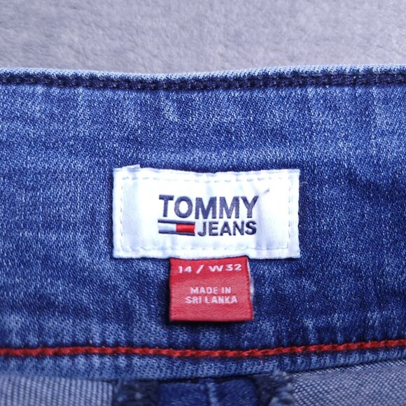 Tommy Jeans Womens Flare Jeans 32 High Rise Medium Wash Stretch Y2K 90s - Picture 7 of 8